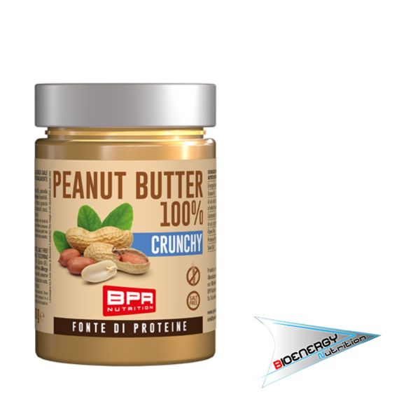 Bpr Nutrition-BURRO D'ARACHIDI 100% CRUNCHY  300 gr   